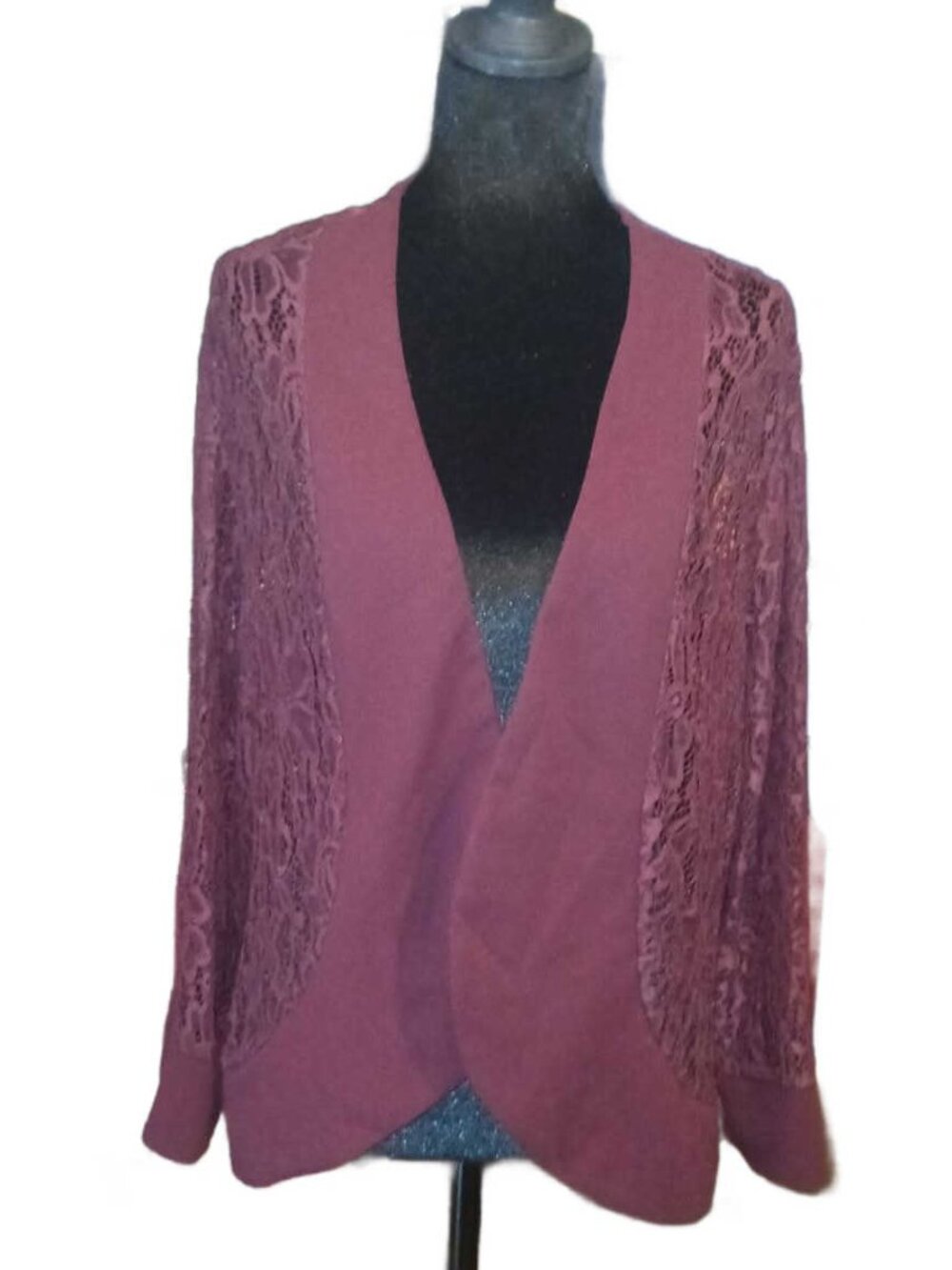 Allegra k lace shrug open front